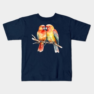 Two Love Birds Kids T-Shirt